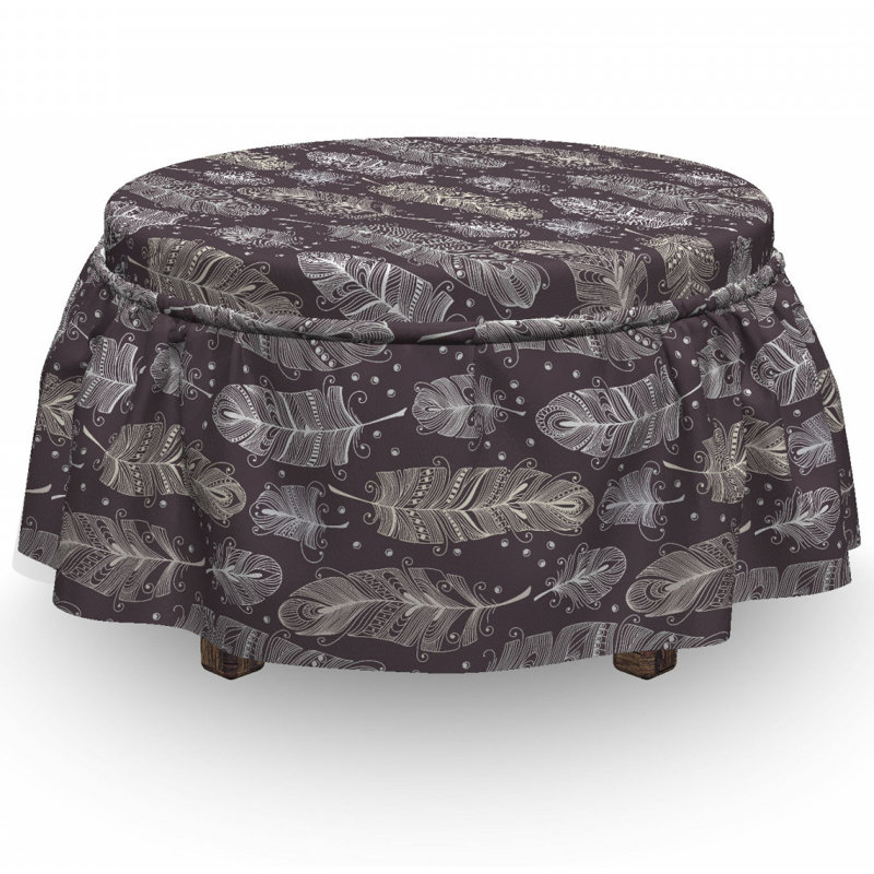 Box Cushion Ottoman Slipcover