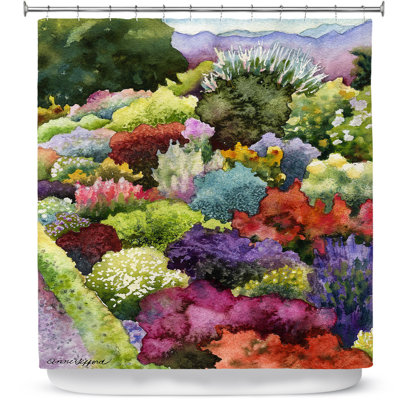 Electric Garden Single Shower Curtain