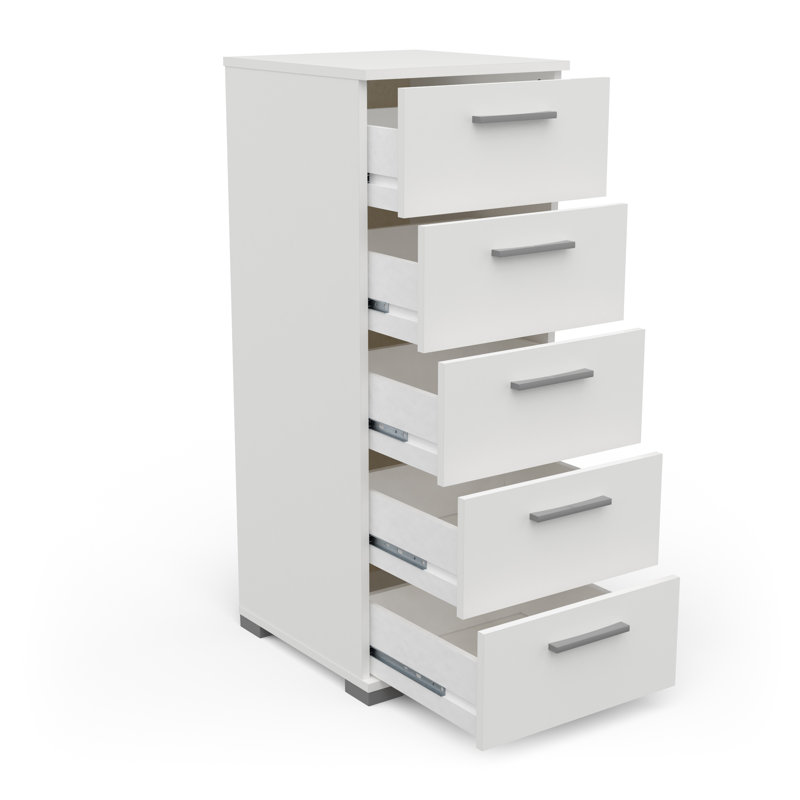 Barbaa 40cm W 5 - Drawer Chest of Drawers