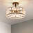 4-Light Crystal Semi Flush Mount Ceiling Light-2135663746