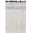 Manhattan Hand Woven Wool/Cotton Solid Color Rug in Ivory/Black-461980286