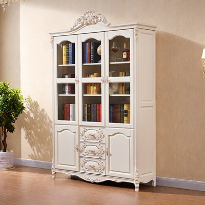 American style light luxury large storage bookcase