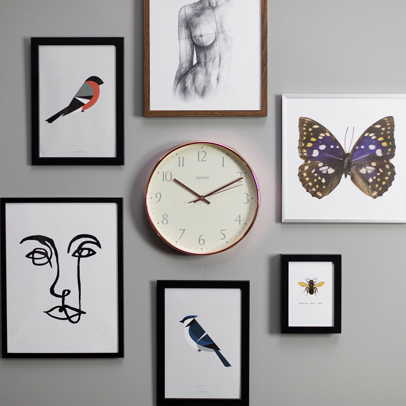 Acrylic Wall Clock, Copper