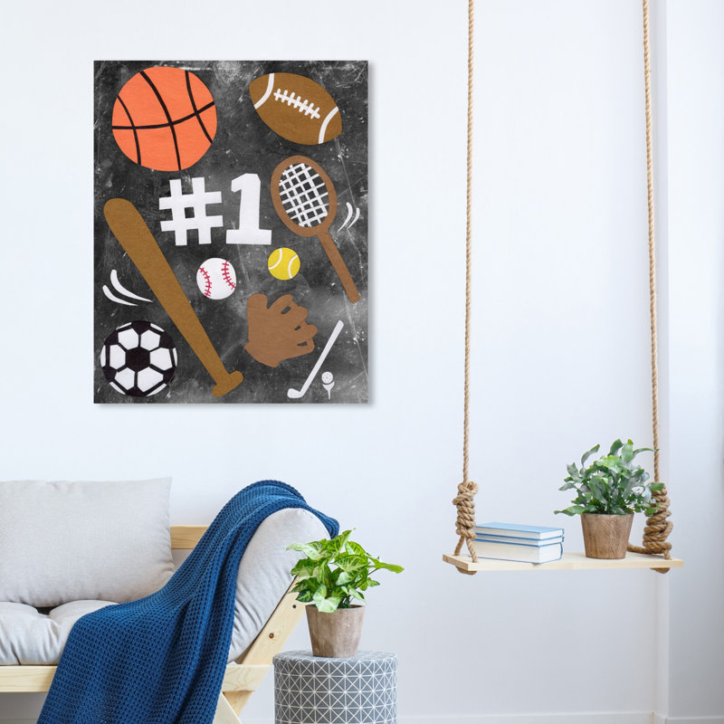 Art sur toile Ellison Sports Fan, H 36 po x l 30 po x P 1,5 po