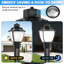 Luminaire sur poteau à DEL 100W / 80W / 60W Luminaire sur poteau d'extérieur réglable 3000K 4000K 5000K avec photocellule IP65 étanche AC100-277V