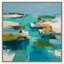 "Oceanic Tones II", reproduction d'art sur toile encadrée par Art Remedy, cadre argenté, 30 x 30
