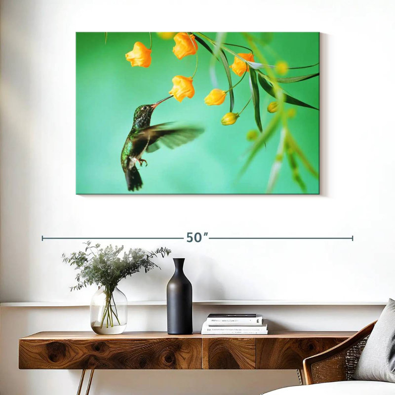 Thirsty Hummingbird, 26" H x 39" W