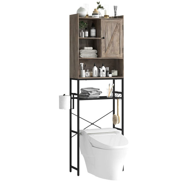 Shower Caddy Rack Corner Shelf Over Toilet Wall Velcro Storage