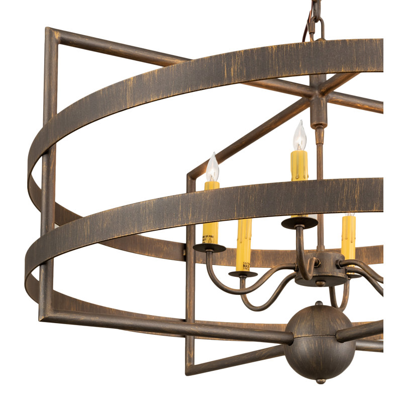 Lustree tambour 6 lumières unique Frannie