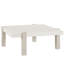 Modern Mist 44" Wide White Quartz Top Light Oak Base Square Cocktail Table