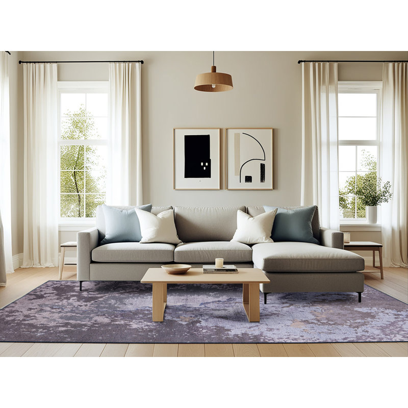 Tapis abstrait gris, Rectangle 6 pi x 9 pi