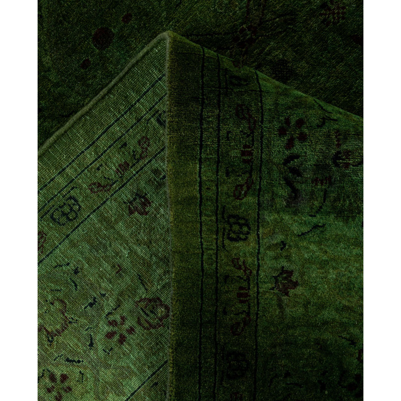 Huckstep One-of-a-Kind 6' 2" X 9' 1" Wool Area Rug Green