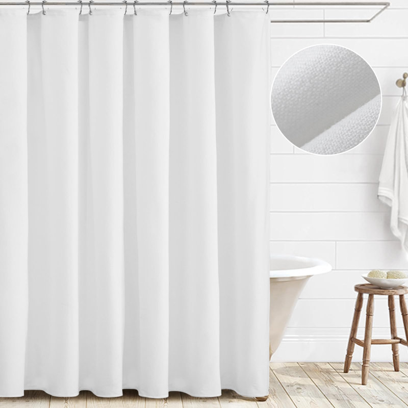 Ruhhena Shower Curtain, White