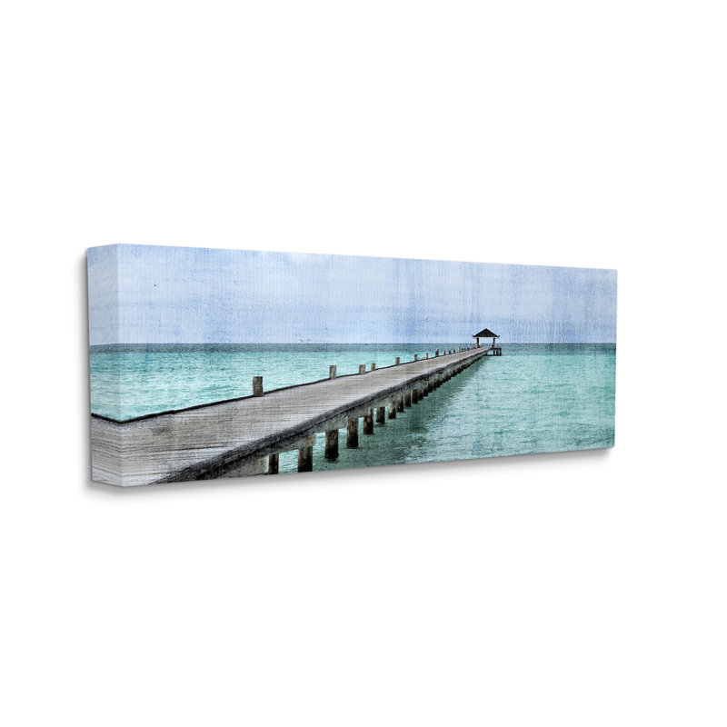 Long Wharf Beach Paradise, Plaque de bois, H 17 po x l 40 po