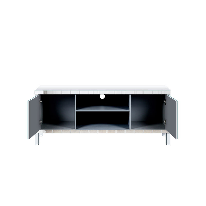 Portes-miroirs à miroir avec rangement ouvert