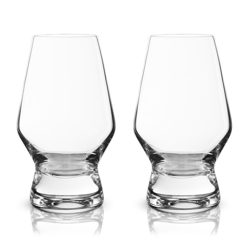 Raye Heavy Base Crystal Whiskey Tasting Glasses