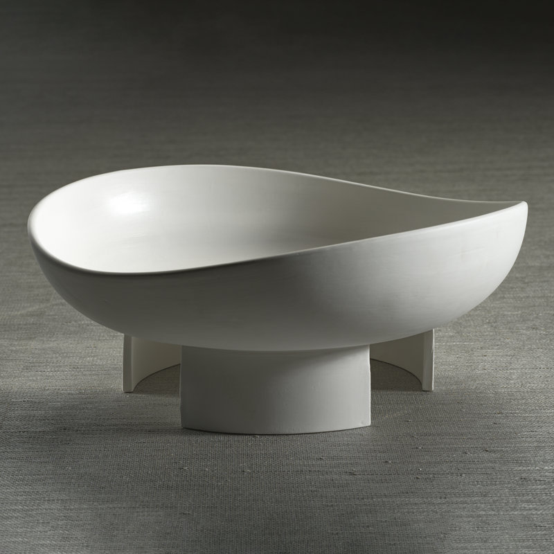 Kutani White Ceramic Bowl