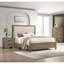 Mobilier de chambre à coucher en bois avec tête de lit capitonnée-114229008-114229013