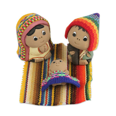 Ensemble de 4 scènes crèche pièces