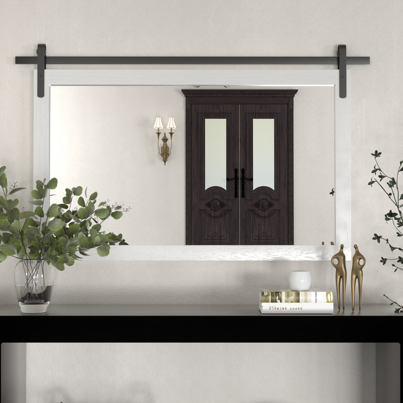 Miroir de salle de bain Keira-Mai, Blanc, Horizontale 26 po x 40 po