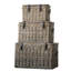 Paniers en rotin avec couvercle et boucles