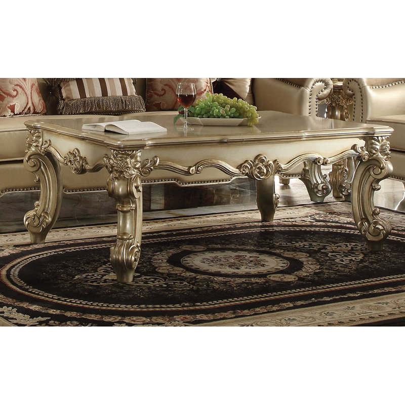 Carlene Coffee Table, Gold Patina