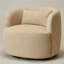 Fauteuil demi-tonneau pivotant Wheat-1227608944