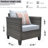 Joette 7 - Person Patio Conversation Set with Cushions-1072586637