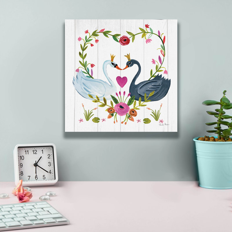 Toile épique «Swan Love 3» par Farida Zaman