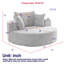 Fauteuil pivotant à 360 degrés Fluffy Chenille-825257887