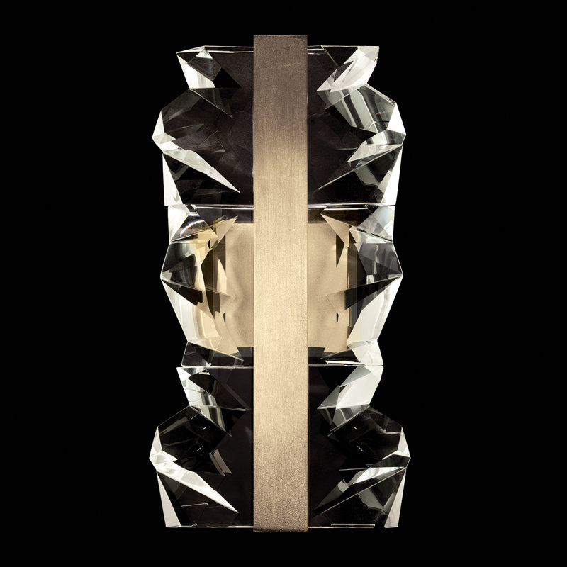 2 - Light LED Flush Mounted Sconce, Soft Bronze