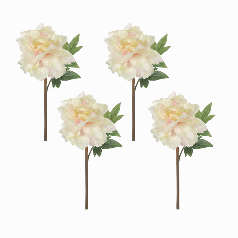 Almost Real 14" Peony, 4 Pack