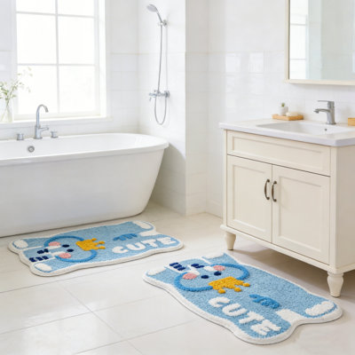 Ultra-soft Absorbent Bath Mat Animal-Shaped Bathroom Mat