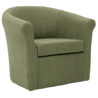Fauteuil demi-tonneau pivotant en polyester 30,5 po Anstett
