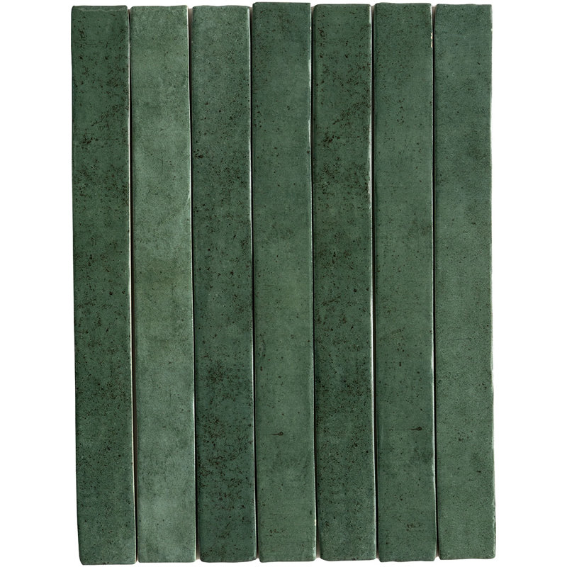 Émeraude glacée italienne 2 x 18, Green