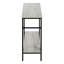 Table d'appoint rectangulaire, console avec tablette inférieure-1089747186