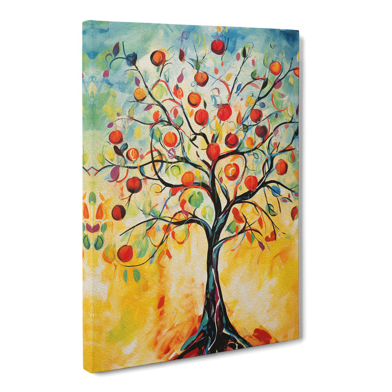 Apple Tree Action - Wrapped Canvas, 76cm H x 50cm W x 3cm D