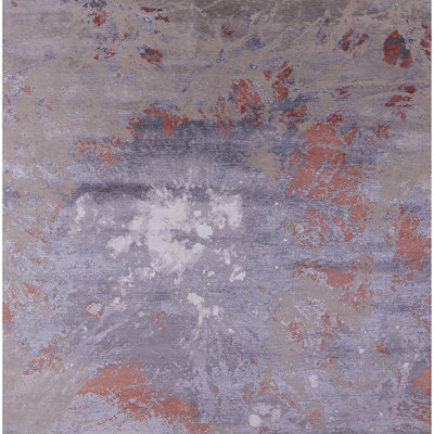 Tapis brun / bleu