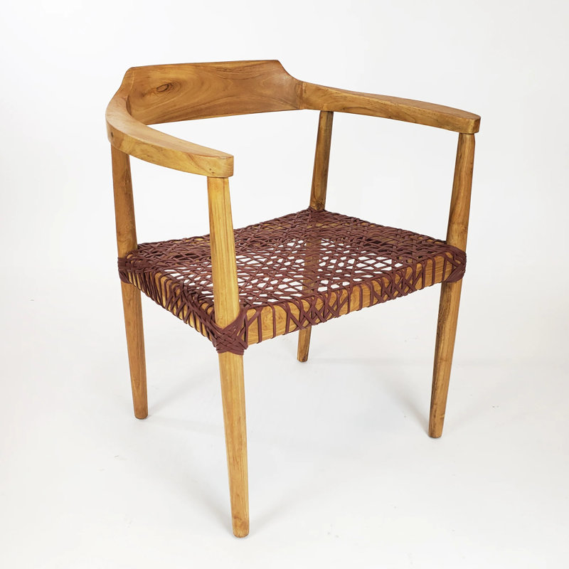Fauteuil d'appoint Donashia Erline, Bourgogne, Naturel, Bourgogne