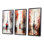 «Paris Couple In Love Vintage Eiffel Tower», 3 pièces sur toile