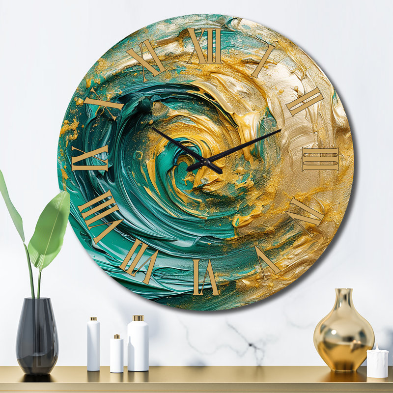 Horloge murale Golden Ocean, Grand