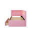 Lit plateforme tapissier simple avec ports USB, ceinture DEL et 2 tiroirs-209414081