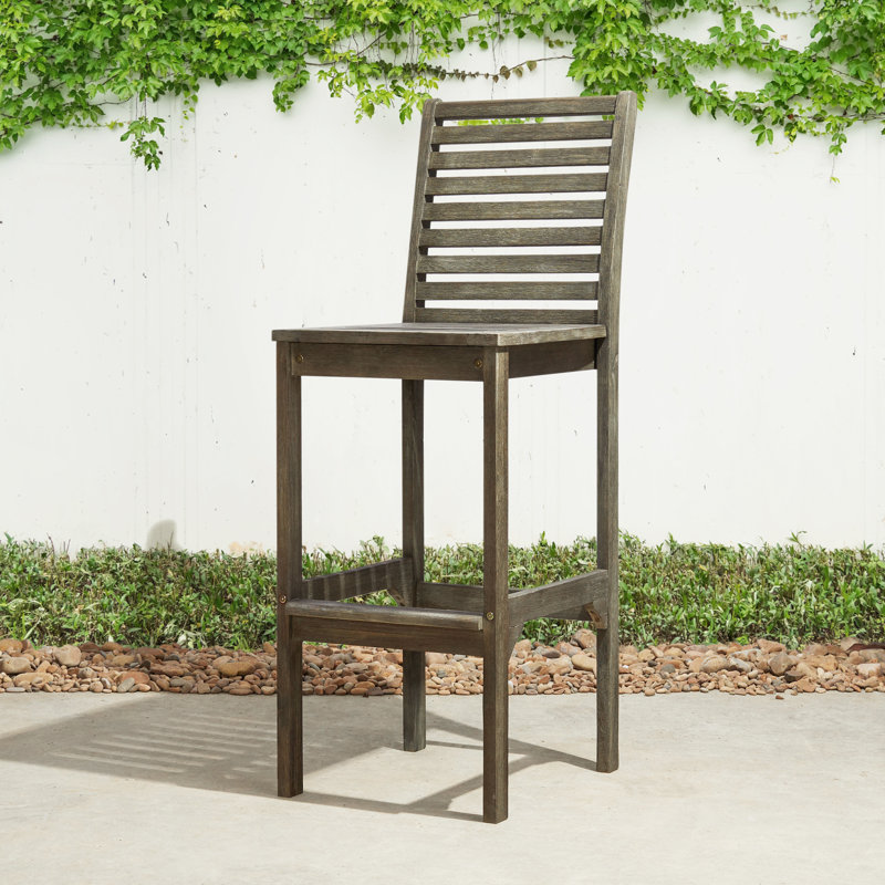 Chaise de bar Emilio, Gris délavé