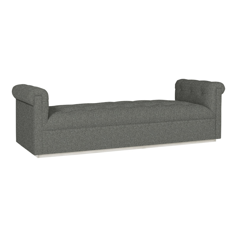 Thom Filicia Home Upholstered Chaise Lounge, Casa Blanca, Worthy Snow Polyester Blend