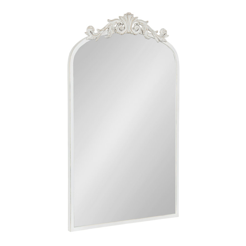Anglo Metal Flat Mirror, 30.75" x 19", White