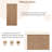 83"Tall Walnut Modern Farmhouse Bookshelf with LED Light & Adjustable Shelves