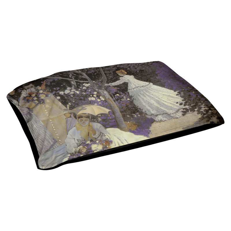 Coussin Carlucci, Moyen (L 42,5 po x l 32,5 po), Mauve / jaune