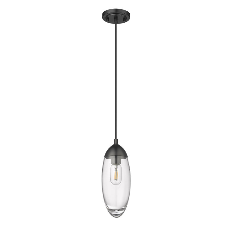 Bailey-Lee 1 - Light Teardrop Pendant, Matte Black