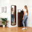 Miroirs d'appoint modernes et grand mur, cadre en bois de noyer massif pour la maison