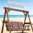 Poolside Swing,Backyard Swing,Porch Swing,Outdoor Swing with Small Table